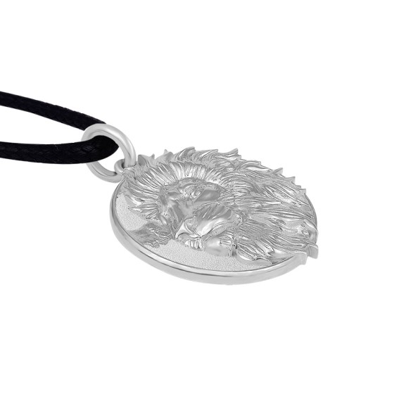 Pt950 Platinum Lion Guardian Pendant